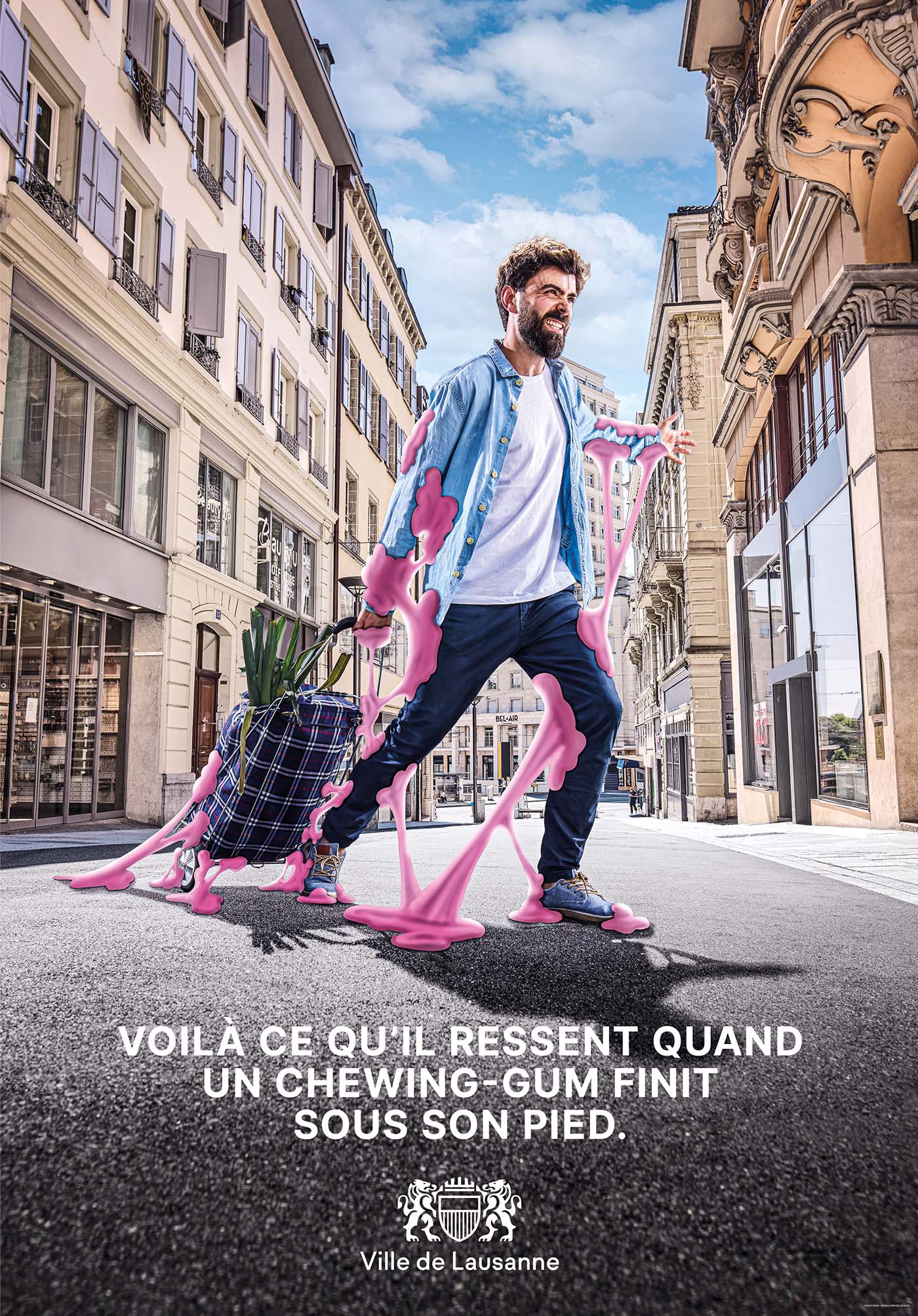 Campagne d'affichage - Ville de Lausanne "GUM"